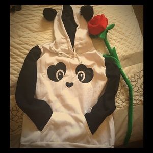 NWT Panda Sweatshirt with Pom Pom ears